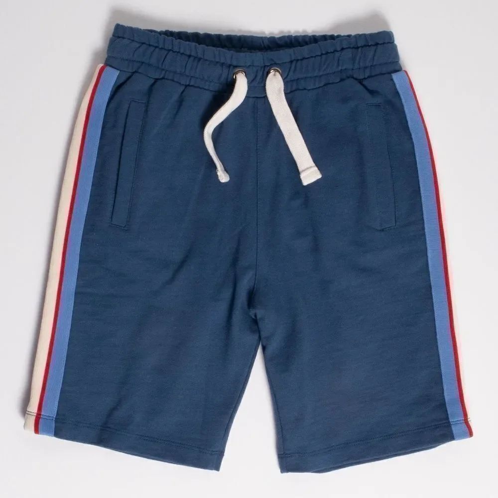 Kidpik Side Taped Jog Short Side Striped Knit Short New Small 7/8